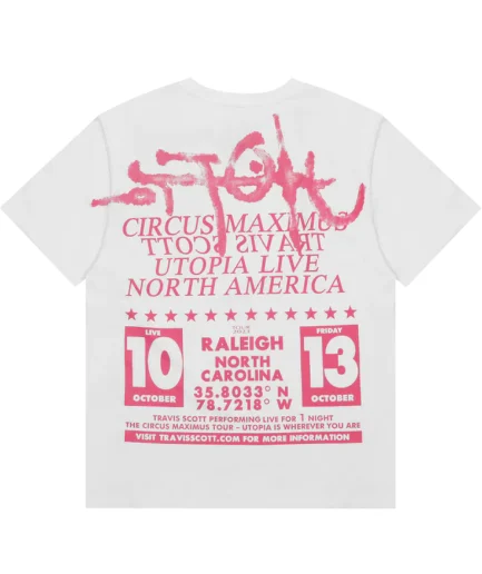 Utopia Circus Maximus Raleigh North Carolina Tour T-Shirt